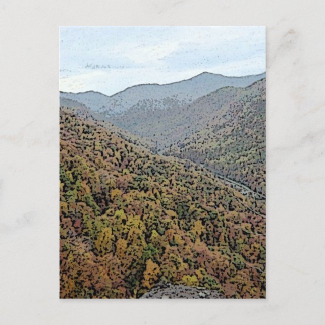 Chimney Rock Area Mountains Postcard (Front)