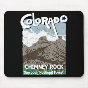 Chimney rock colorado san juan rocky mountains mouse pad