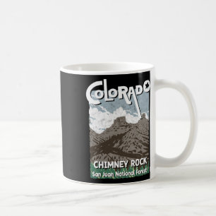 Chimney Rock Colorado San Juan Rocky Mountains Ski Coffee Mug