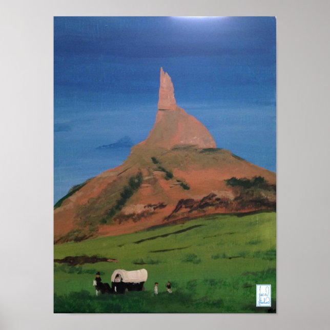 Chimney Rock Nebraska Poster (Front)