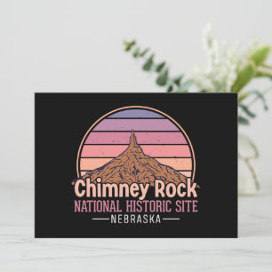 Chimney Rock Nebraska Vintage Sunset Travel