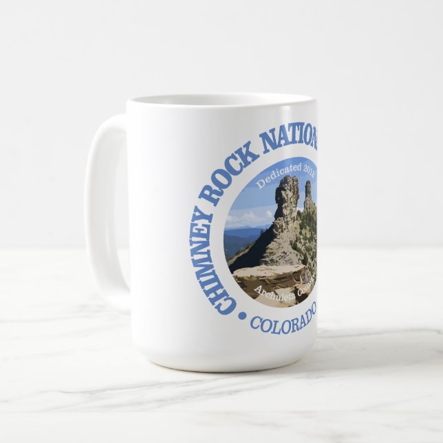 Chimney Rock (NM) Coffee Mug (Front Left)