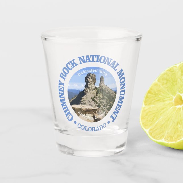 Chimney Rock (NM) Shot Glass (Front)