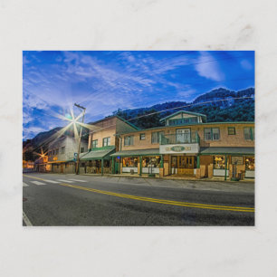 chimney rock small town near lake lure north carol postcard