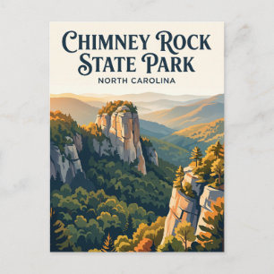 Chimney Rock State Park North Carolina Postcard