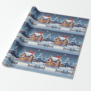 Chimney Santa Wrapping Paper