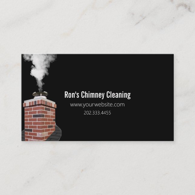 Chimney Sweep Cleaning & Repairs Business Card (Front)