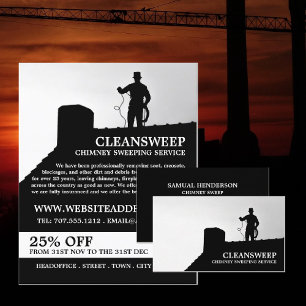 Chimney Sweep Design, Chimney Sweeping Service Flyer