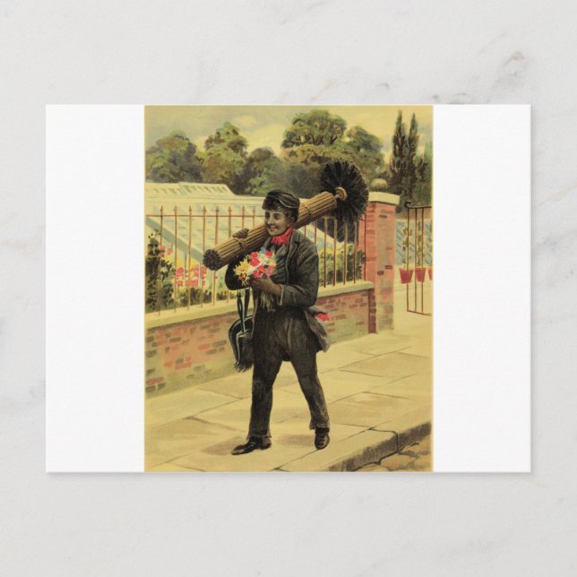 Chimney sweep of love postcard (Front)