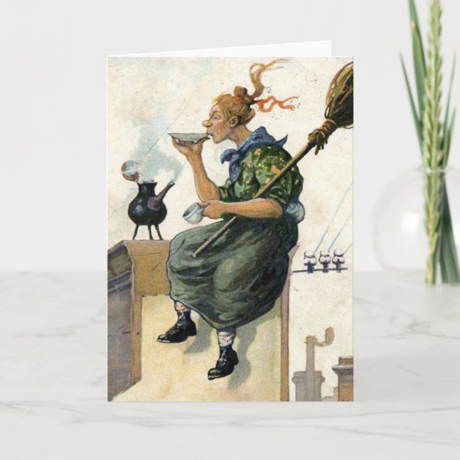 Chimney Sweep or Witch Card (Front)