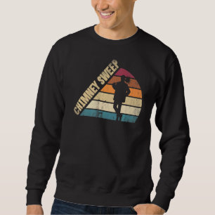 Chimney Sweep Sweeper Sweeping Profession Silhouet Sweatshirt
