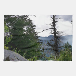 Chimney Tops great smoky mountains Tea Towel