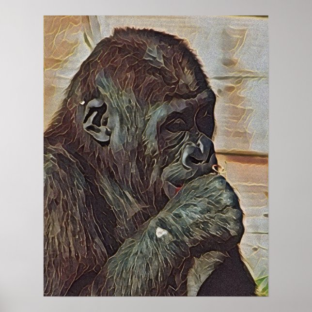 CHIMP ART POSTER (Front)