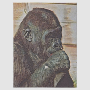 CHIMP ART TISSUE PAPER