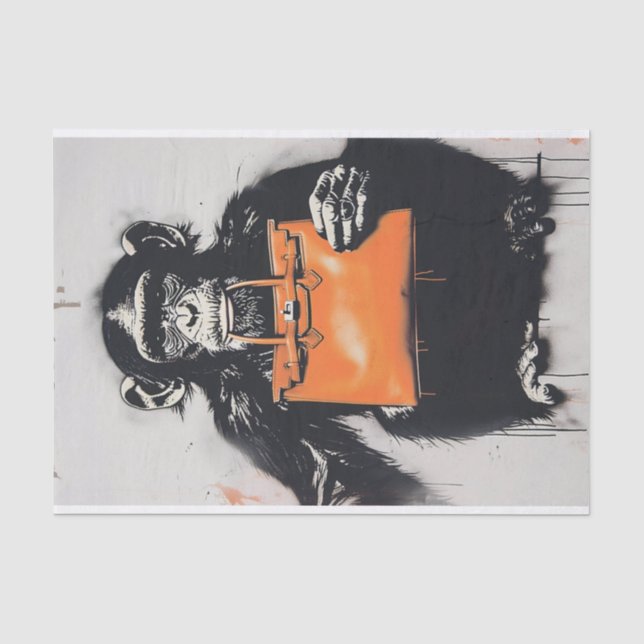 Chimp Business1 Tissue Paper (Front)