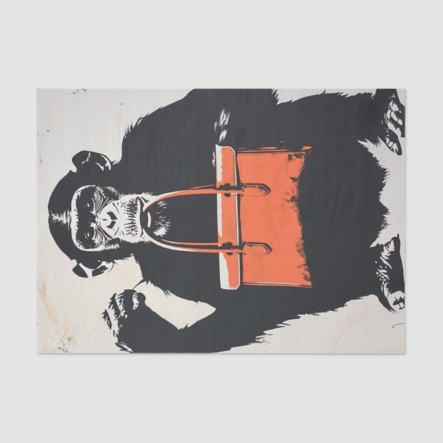 Chimp Business6 Tissue Paper (Front)