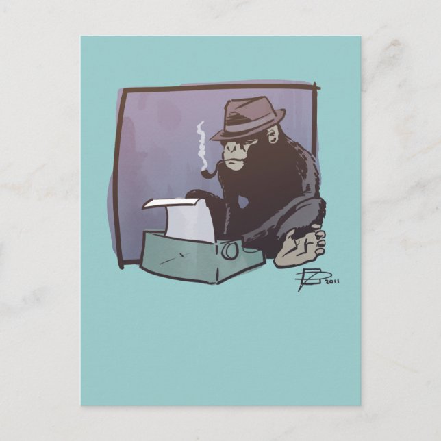 Chimp Can Key Postcard (Front)