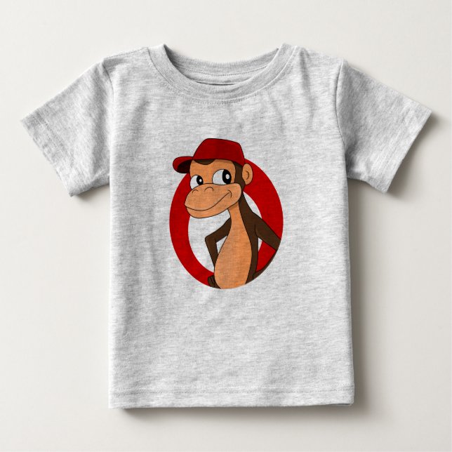 Chimp cartoon baby T-Shirt (Front)