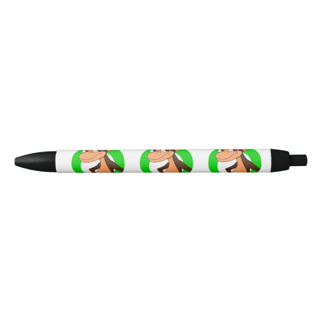 Chimp cartoon black ink pen (Front)