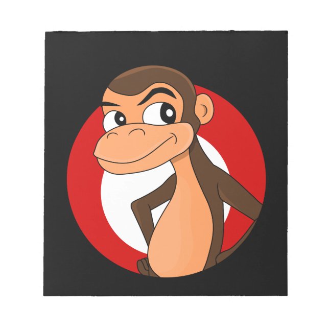Chimp cartoon notepad (Front)