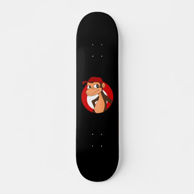 Chimp cartoon skateboard (Front)