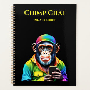 Chimp Chat-Chimpanzee with Phone- Planner