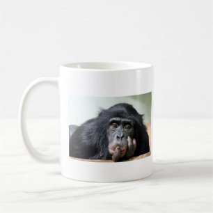 Chimp chimpanzee monkey face mug cup