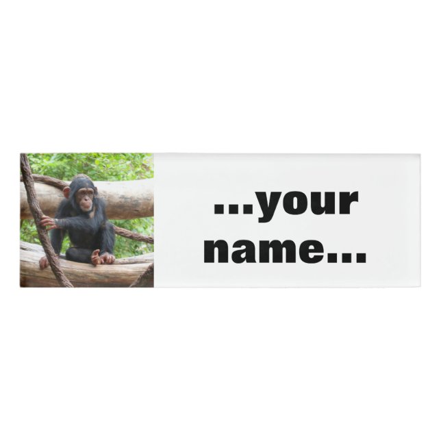 Chimpanzee 001 name tag (Front)