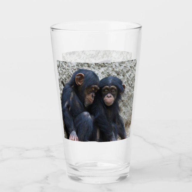 Chimpanzee 002 glass (Front)