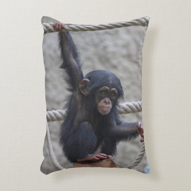 Chimpanzee 017 decorative cushion (Front(Vertical))