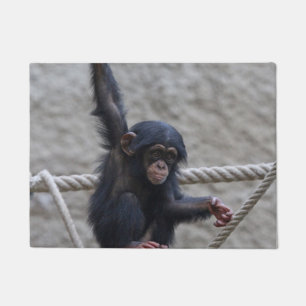 Chimpanzee 017 doormat