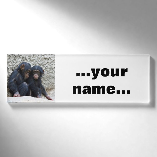 Chimpanzee 022 name tag (Front)