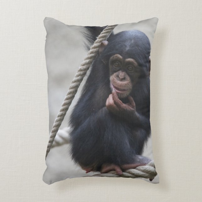 Chimpanzee 030 decorative cushion (Front(Vertical))