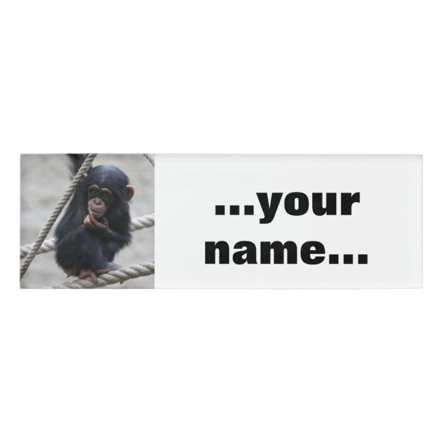 Chimpanzee 030 name tag (Front)