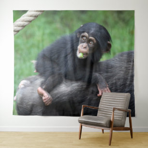 Chimpanzee 032 tapestry