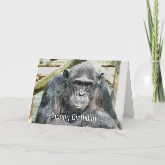 CHIMPANZEE CARD (Front)