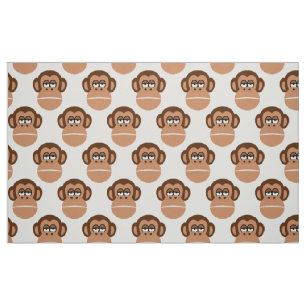 Chimpanzee cartoon fabric