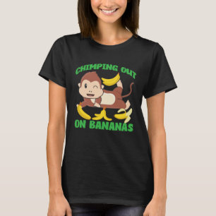 Chimpanzee Chimping Out On Bananas T-Shirt