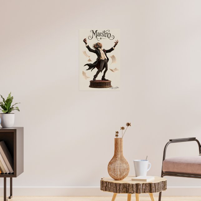 Chimpanzee Conductor Poster (Living Room 3)
