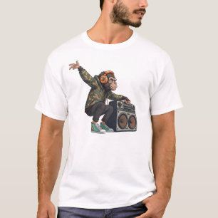 Chimpanzee DJ T-Shirt – Cool Music Lover Monkey