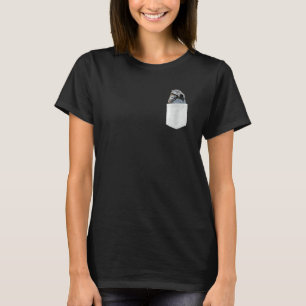 Chimpanzee Fake Pocket Art Monkey Chimp Ape Animal T-Shirt