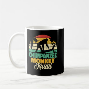 Chimpanzee monkey squad chimp apes vintage men Pri Coffee Mug