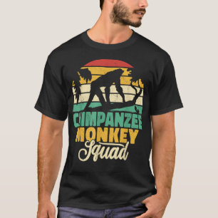 Chimpanzee monkey squad chimp apes vintage men Pri T-Shirt