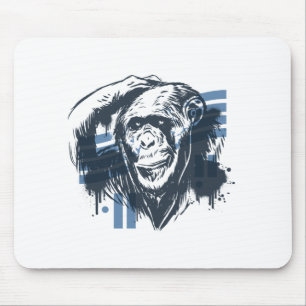 Chimpanzee Pensive Monkey Mouse Pad