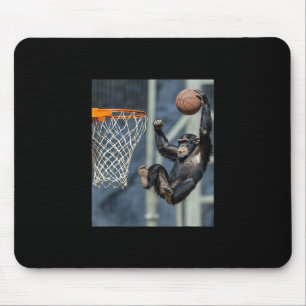 Chimpanzee Sketll Monkey Funny Graphic Mouse Pad
