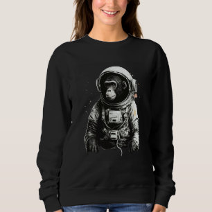 Chimpanzee Space Astronaut Travel Monkey Vintage Sweatshirt