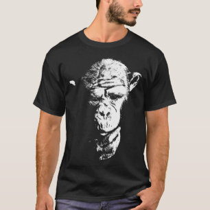 Chimpanzee Thinking Monkey Ape Cool Chimp Tee