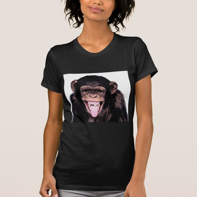 Chimpanzee Tongue T-Shirt (Front)