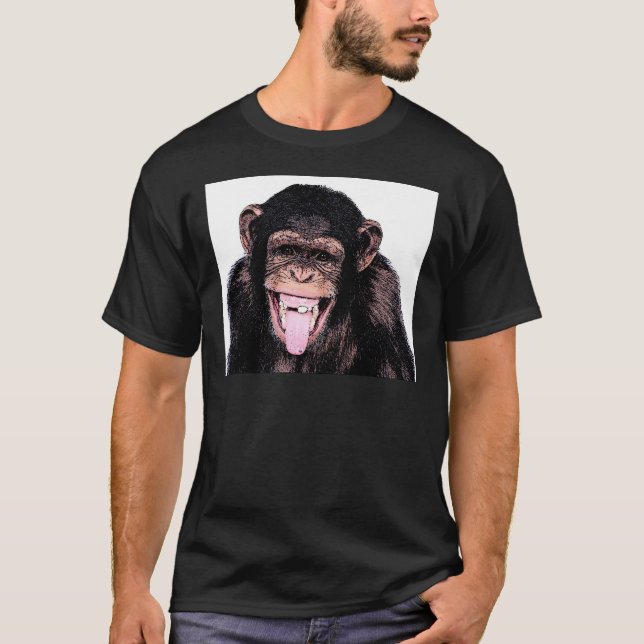 Chimpanzee Tongue T-Shirt (Front)