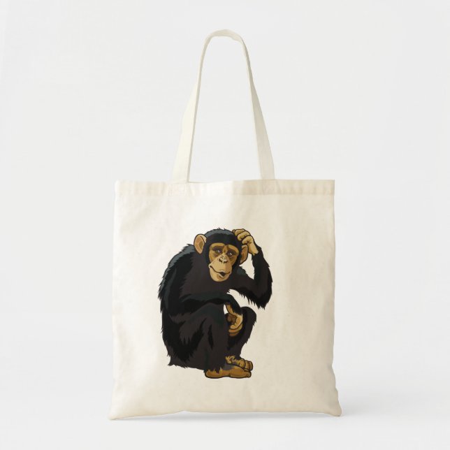 chimpanzee tote bag (Front)
